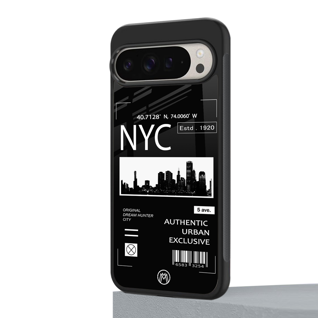 nyc back phone cover | glass case for google pixel 9 pro