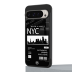nyc back phone cover | glass case for google pixel 9 pro