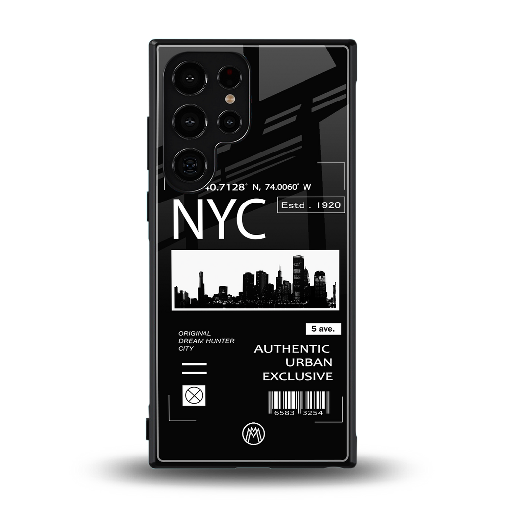 nyc back phone cover | glass case for samsung galaxy s23 ultra