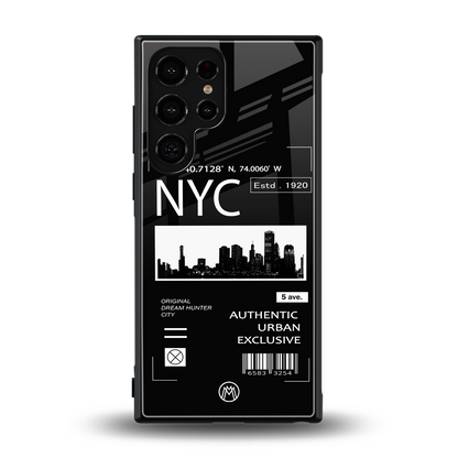 nyc back phone cover | glass case for samsung galaxy s23 ultra