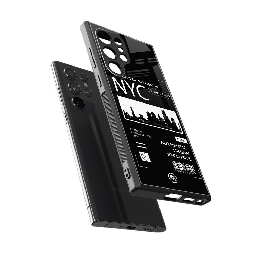 nyc back phone cover | glass case for samsung galaxy s23 ultra