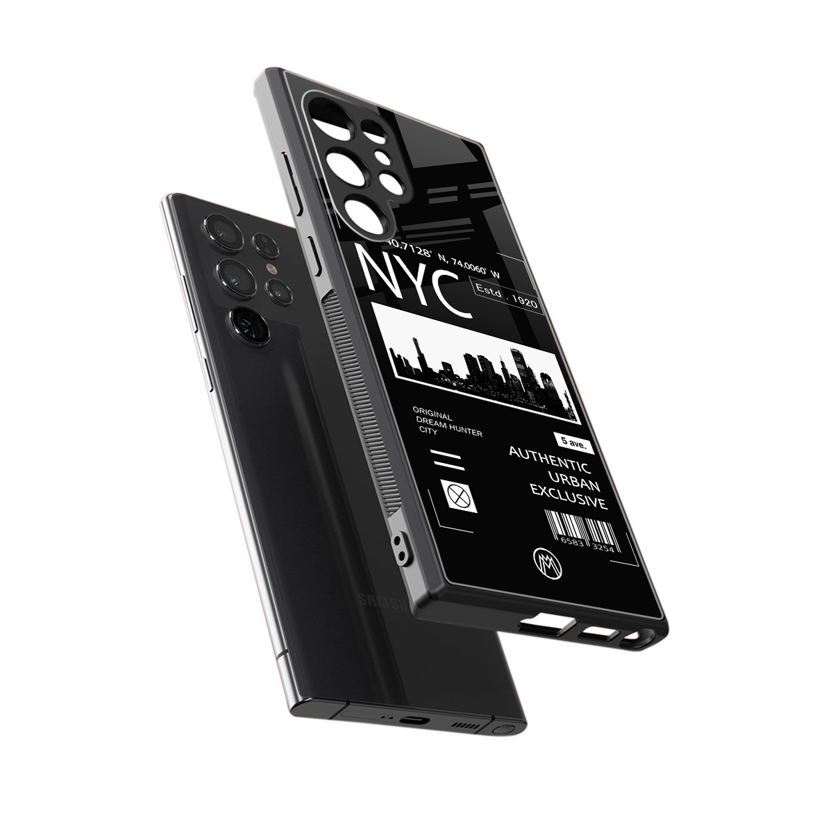 nyc back phone cover | glass case for samsung galaxy s23 ultra