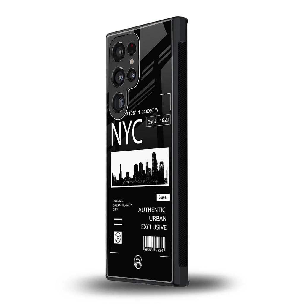 nyc back phone cover | glass case for samsung galaxy s23 ultra