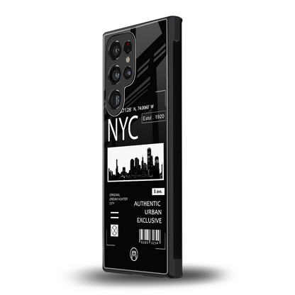 nyc back phone cover | glass case for samsung galaxy s23 ultra