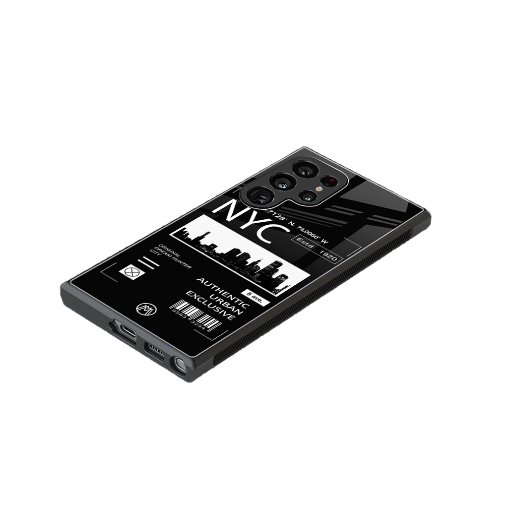 nyc back phone cover | glass case for samsung galaxy s24 ultra