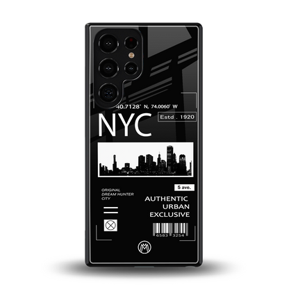 nyc back phone cover | glass case for samsung galaxy s25 ultra