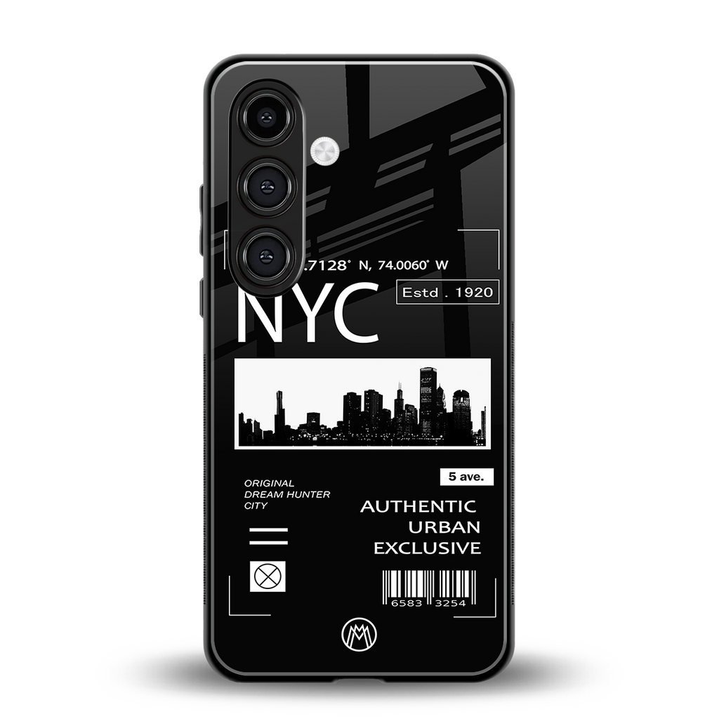 nyc back phone cover | glass case for samsung galaxy s23 plus