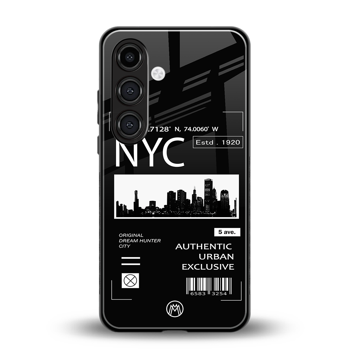 nyc back phone cover | glass case for samsung galaxy s24 plus
