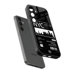 nyc back phone cover | glass case for samsung galaxy s24 fe