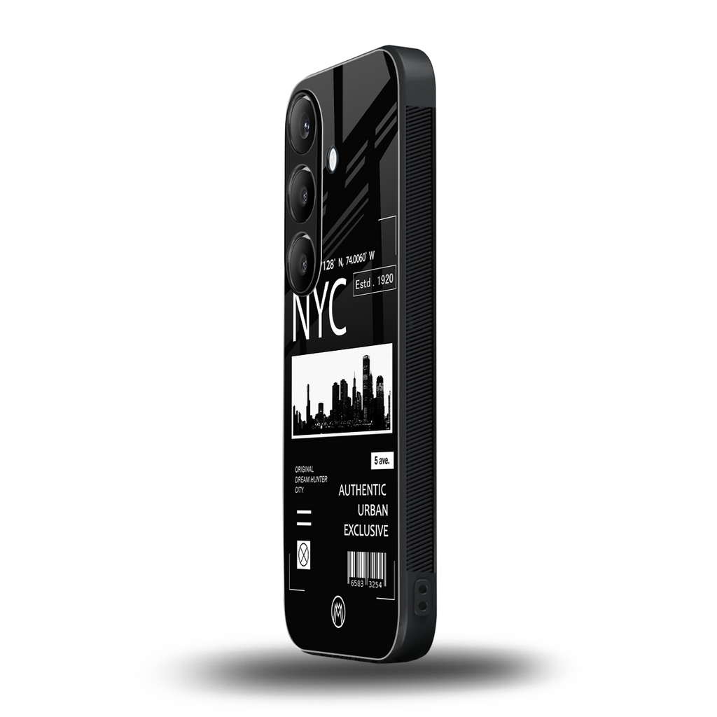 nyc back phone cover | glass case for samsung galaxy s24 plus