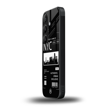 nyc back phone cover | glass case for samsung galaxy s24 fe