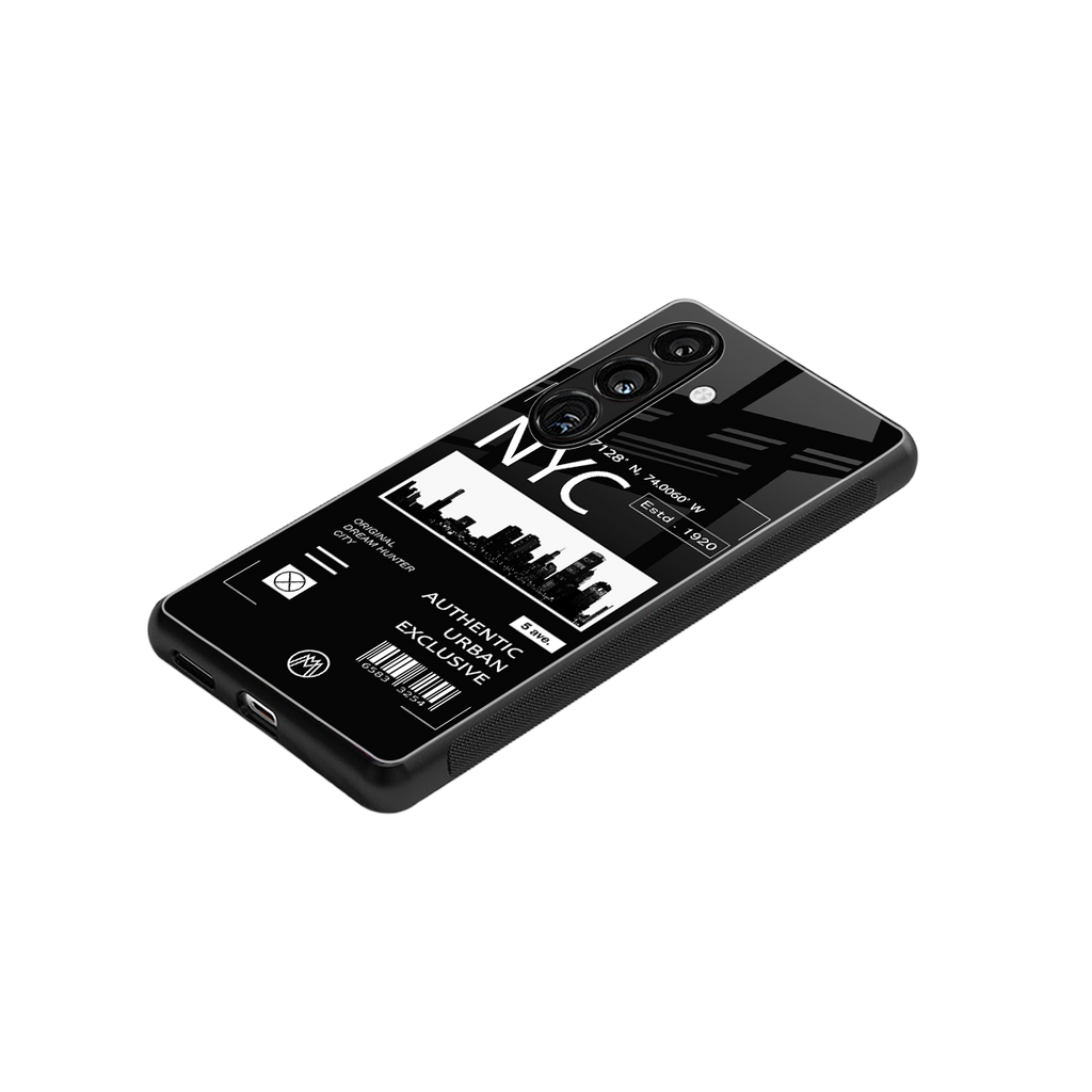 nyc back phone cover | glass case for samsung galaxy s24