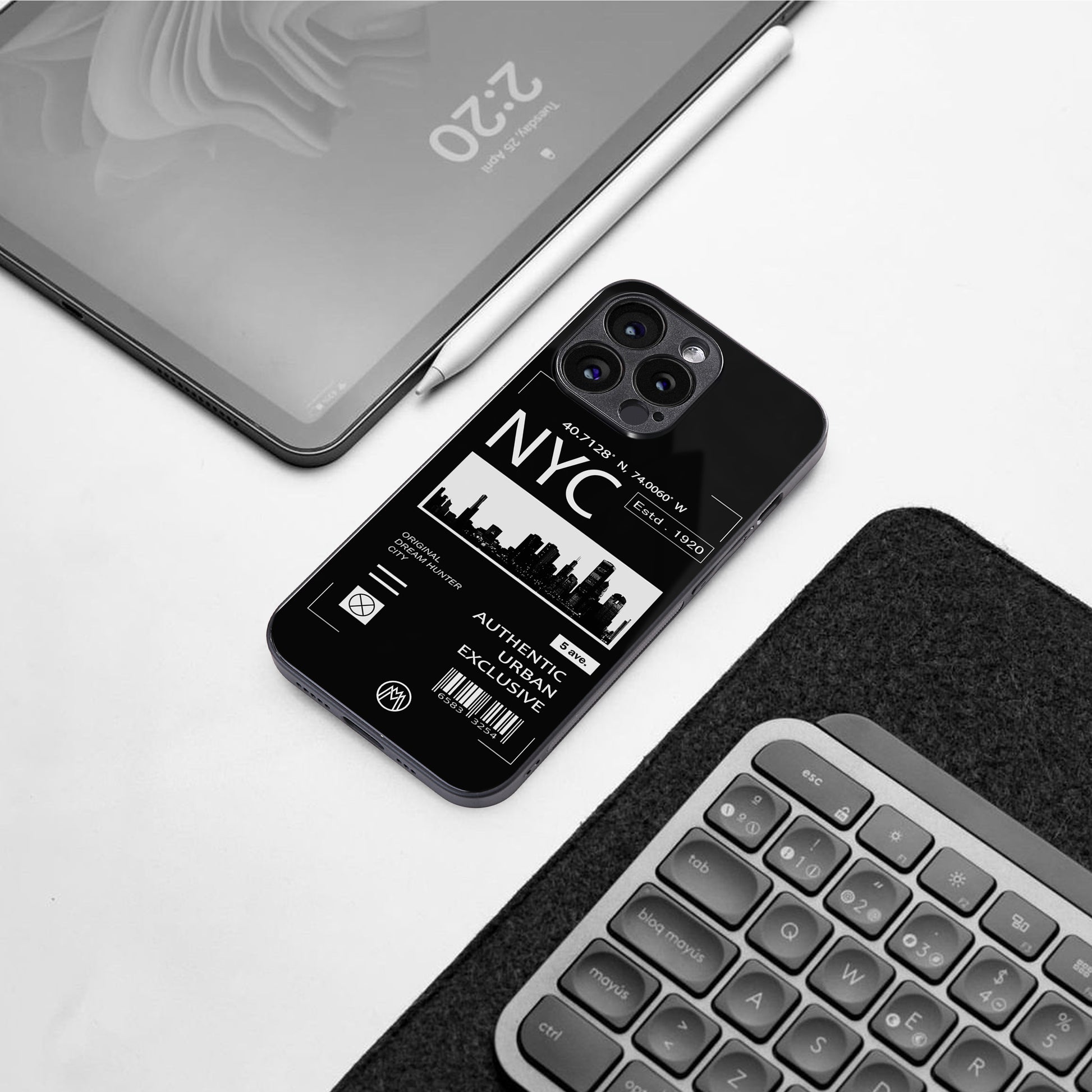 nyc back phone cover | glass case for iphone 16 pro max