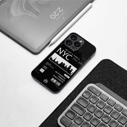nyc back phone cover | glass case for iphone 15 plus