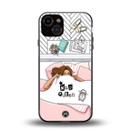 nap queen girl back phone cover | glass case for iphone 13