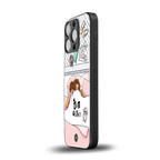 nap queen girl back phone cover | glass case for iphone 15 pro