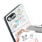 nap queen girl back phone cover | glass case for iphone 16e