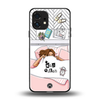 nap queen girl back phone cover | glass case for nothing phone 1