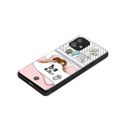 nap queen girl back phone cover | glass case for nothing phone 1