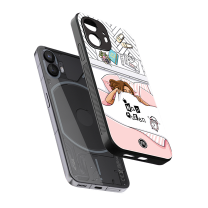 nap queen girl back phone cover | glass case for nothing phone 2