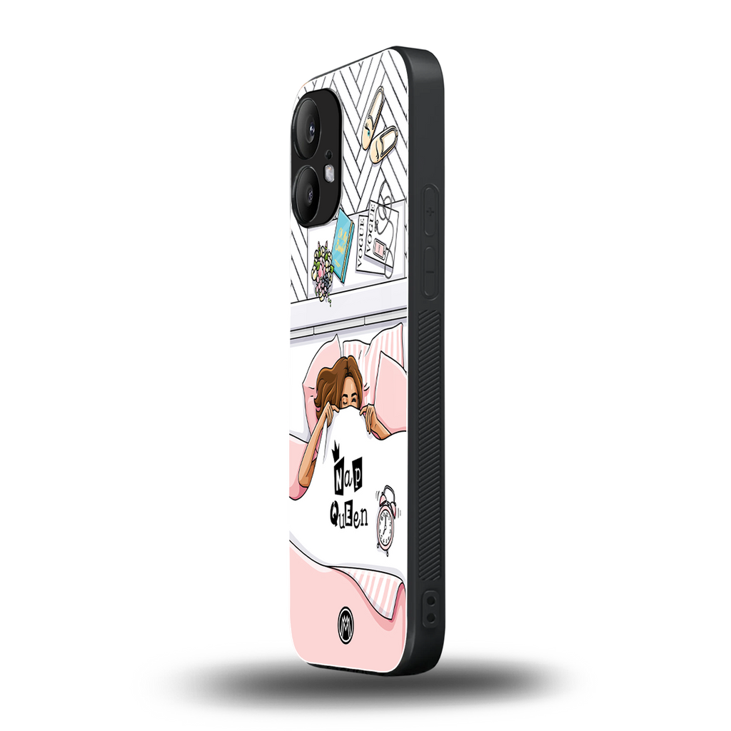 nap queen girl back phone cover | glass case for nothing phone 2