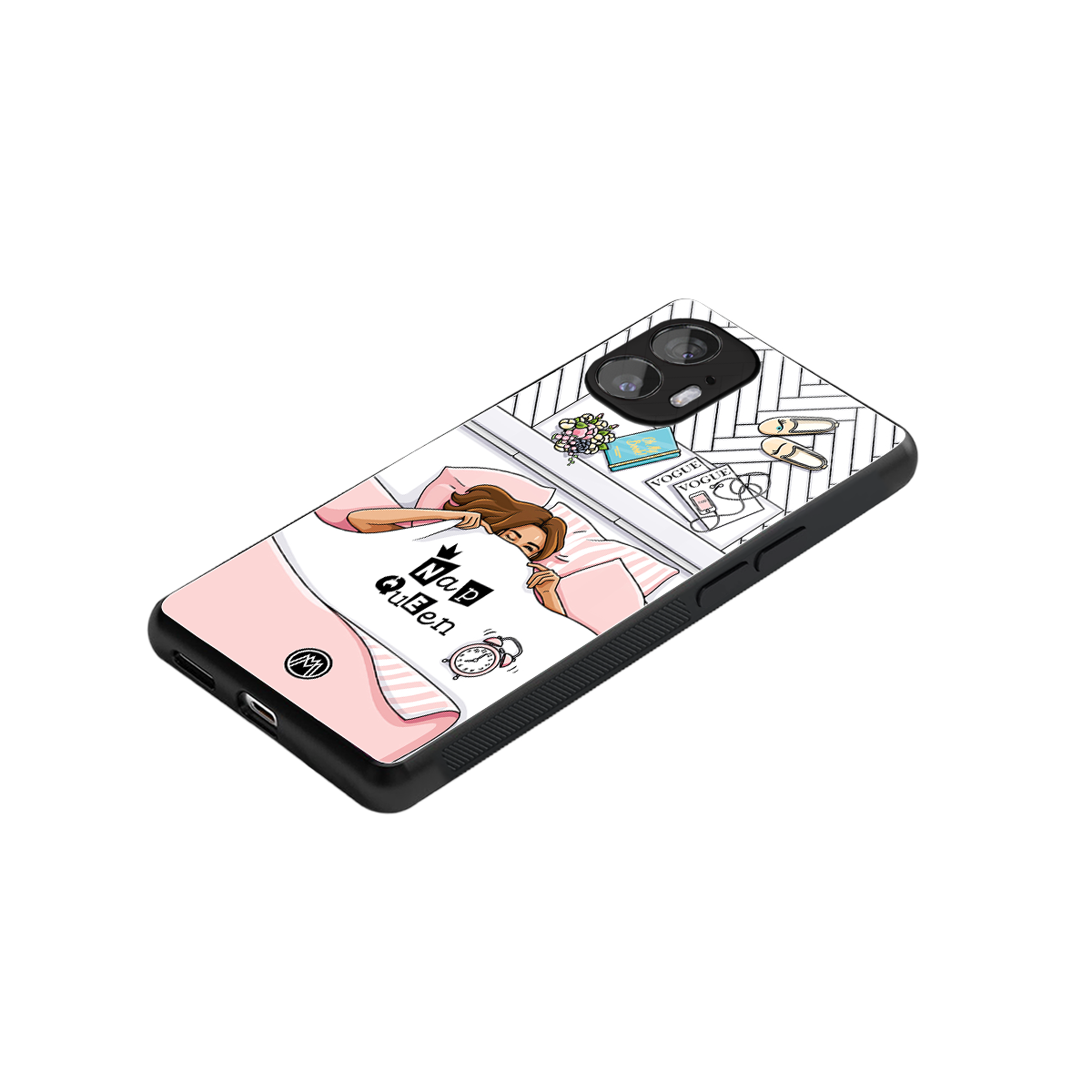 nap queen girl back phone cover | glass case for nothing phone 2