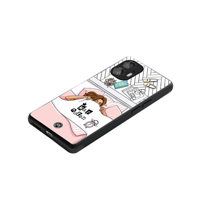 nap queen girl back phone cover | glass case for nothing phone 2