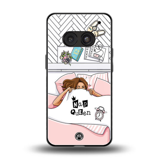 nap queen girl back phone cover | glass case for nothing phone 2a