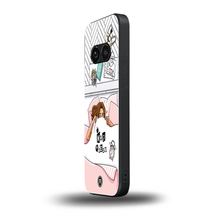 nap queen girl back phone cover | glass case for nothing phone 2a