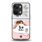 nap queen girl back phone cover | glass case for oneplus nord 3