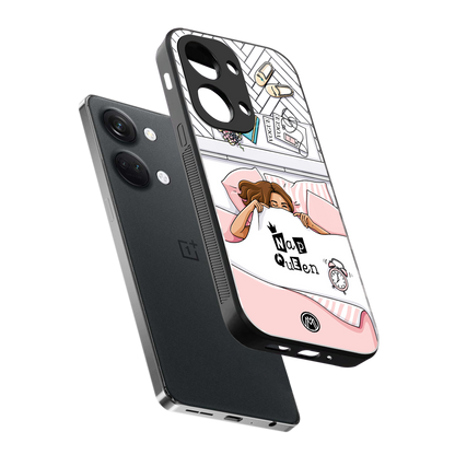 nap queen girl back phone cover | glass case for oneplus nord 3