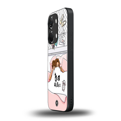 nap queen girl back phone cover | glass case for oneplus nord 3