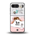 nap queen girl back phone cover | glass case for oneplus nord 4