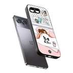 nap queen girl back phone cover | glass case for oneplus nord 4