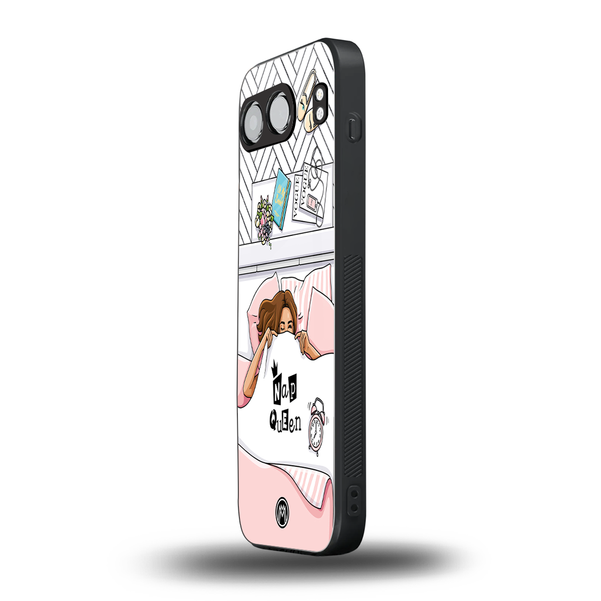 nap queen girl back phone cover | glass case for oneplus nord 4
