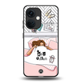 nap queen girl back phone cover | glass case for oneplus nord ce 3