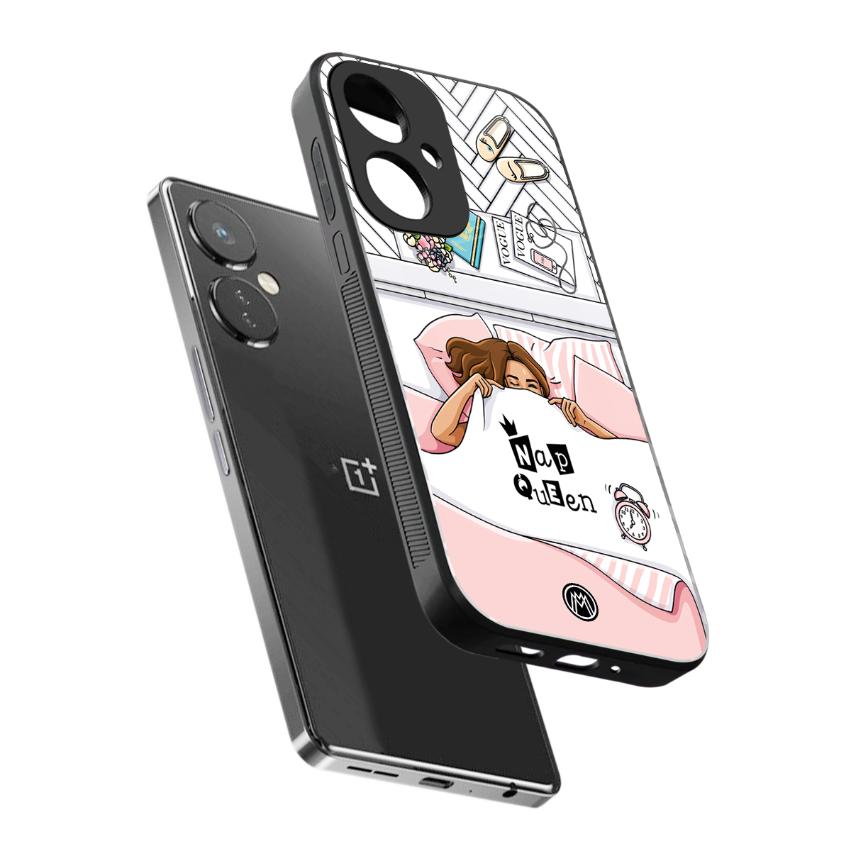 nap queen girl back phone cover | glass case for oneplus nord ce 3