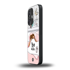 nap queen girl back phone cover | glass case for oneplus nord ce 3