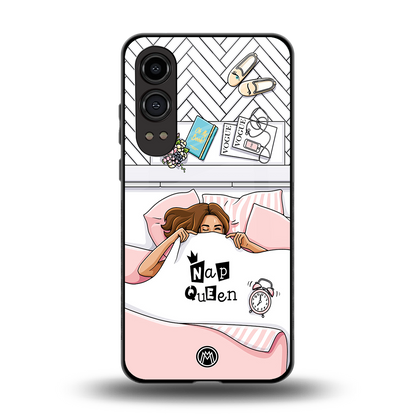 nap queen girl back phone cover | glass case for oneplus nord ce 4 lite