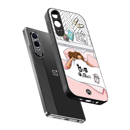 nap queen girl back phone cover | glass case for oneplus nord ce 4 lite