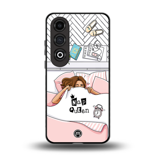 nap queen girl back phone cover | glass case for oneplus nord ce 4