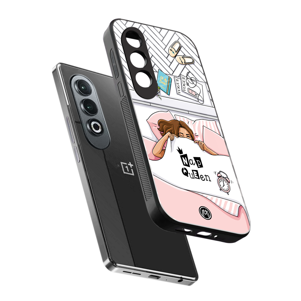 nap queen girl back phone cover | glass case for oneplus nord ce 4