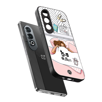 nap queen girl back phone cover | glass case for oneplus nord ce 4
