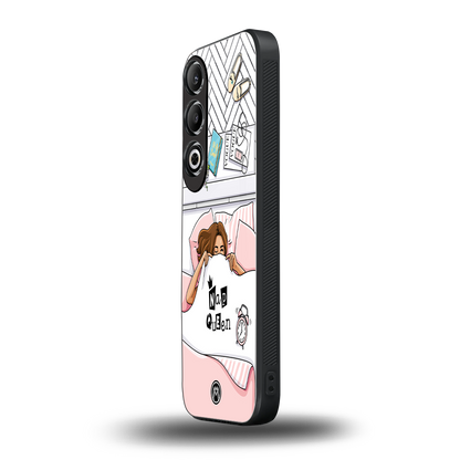 nap queen girl back phone cover | glass case for oneplus nord ce 4