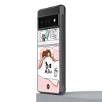 nap queen girl back phone cover | glass case for google pixel 6 pro