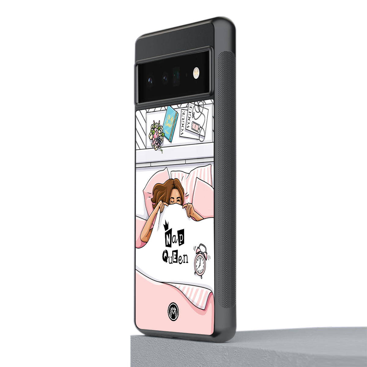 nap queen girl back phone cover | glass case for google pixel 6 pro