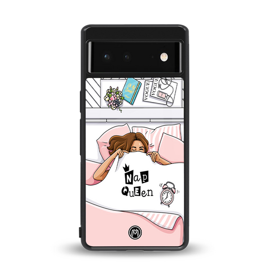 nap queen girl back phone cover | glass case for Google Pixel 6A