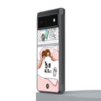 nap queen girl back phone cover | glass case for google pixel 6