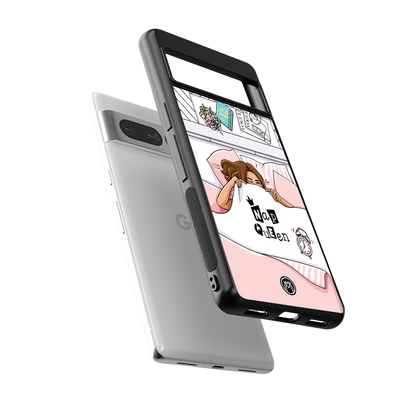 nap queen girl back phone cover | glass case for google pixel 7 pro