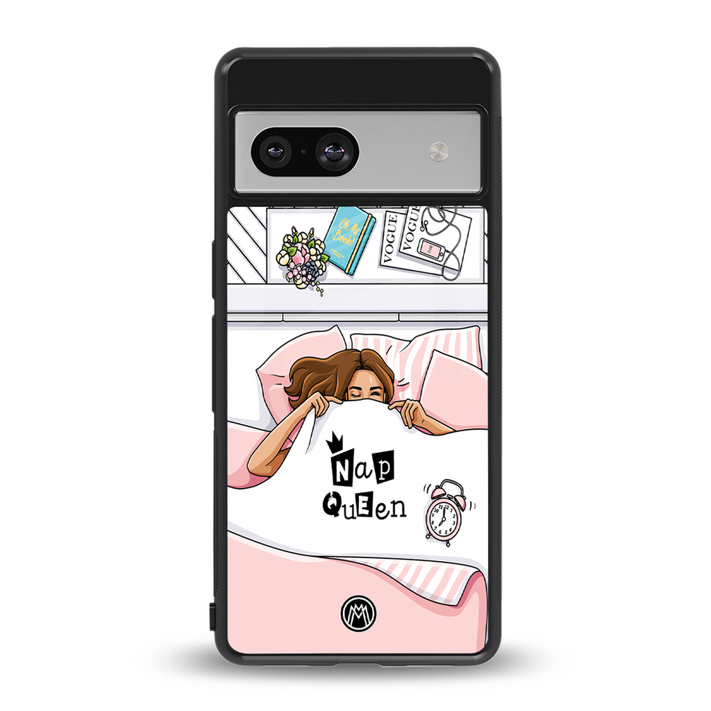 nap queen girl back phone cover | glass case for Google Pixel 7